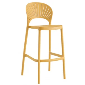 mobiliario-contract-taburete abanico apilable polipropileno amarillo